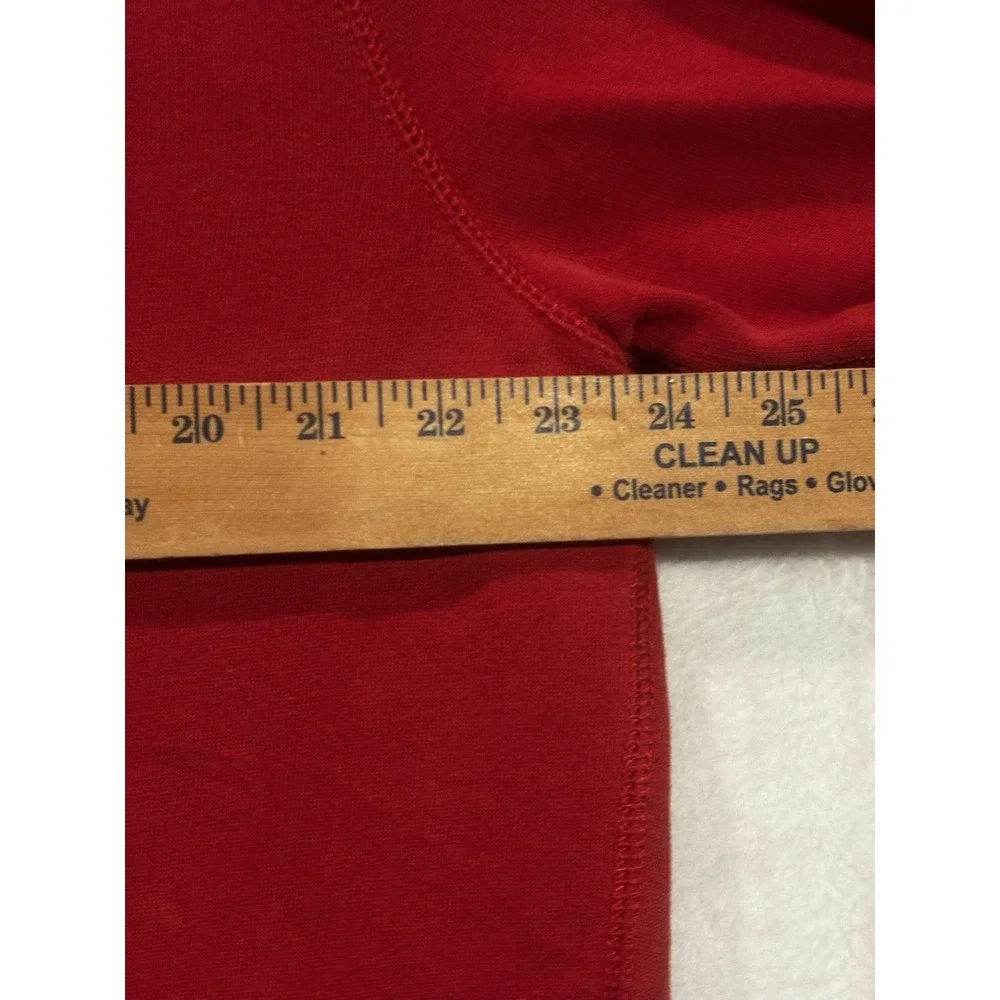 Vintage Y2K Polo Ralph Lauren Men's Large Red Full Zip Hoodie ‎ Blue Pony Logo